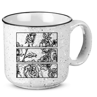 Black Roses Aesthetic Clothing Soft Grunge Clothes Goth Punk 15oz Campfire Ceramic Mug