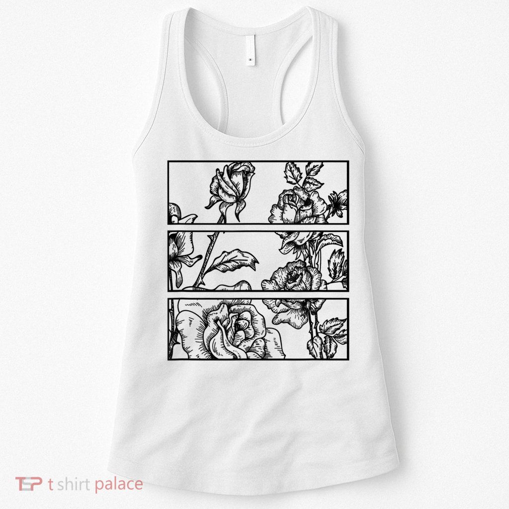 Black Roses Aesthetic Clothing Soft Grunge Clothes Goth Punk Womens Tank Top