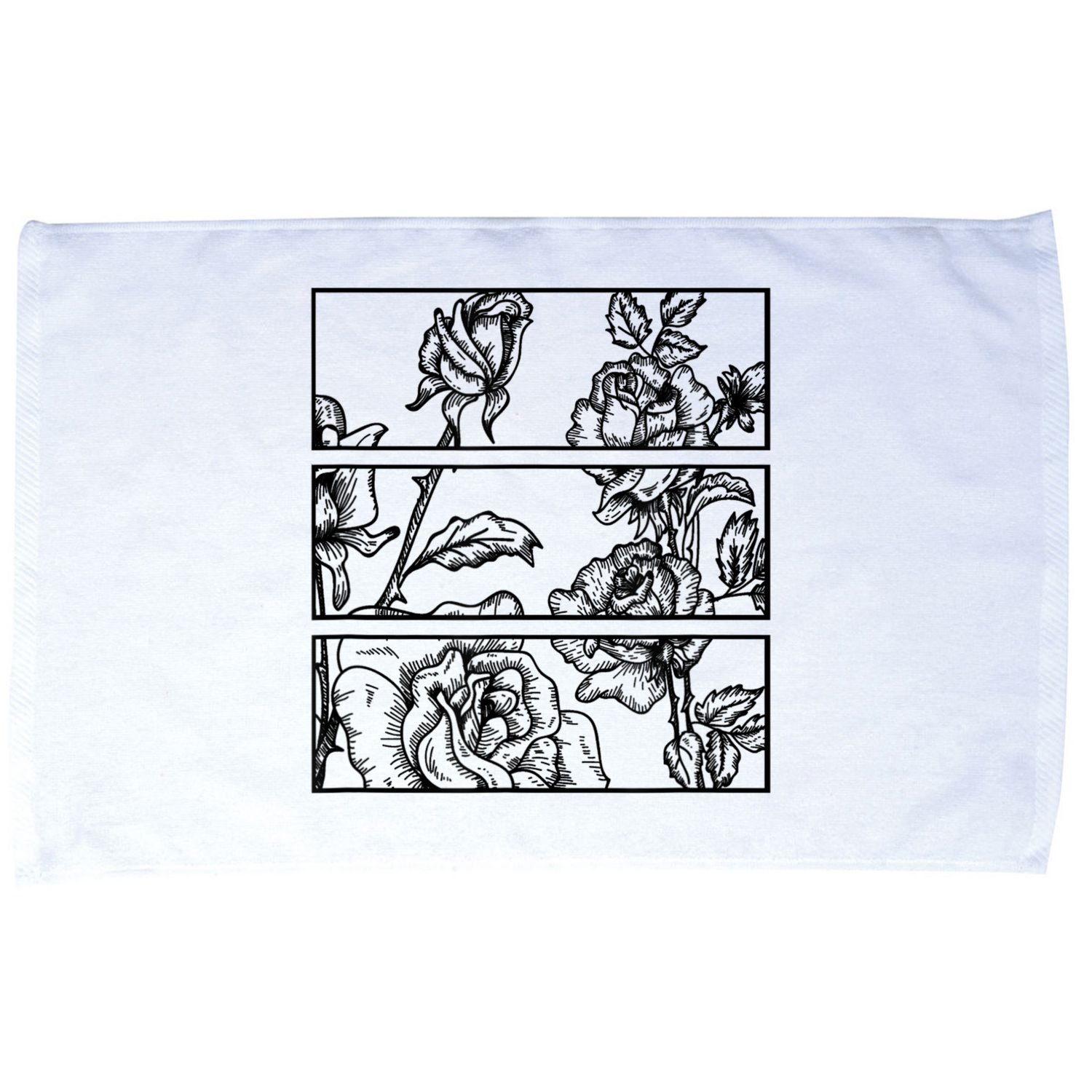 Black Roses Aesthetic Clothing Soft Grunge Clothes Goth Punk Microfiber Hand Towel