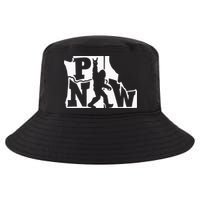 Bigfoot Rock And Roll Silhouette Pacific Northwest Sasquatch Cool Comfort Performance Bucket Hat