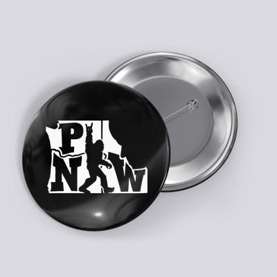 Bigfoot Rock And Roll Silhouette Pacific Northwest Sasquatch Button