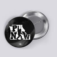 Bigfoot Rock And Roll Silhouette Pacific Northwest Sasquatch Button