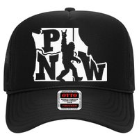 Bigfoot Rock And Roll Silhouette Pacific Northwest Sasquatch Hat