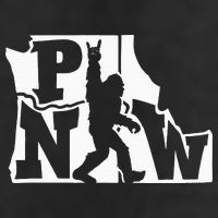 Bigfoot Rock And Roll Silhouette Pacific Northwest Sasquatch Hat