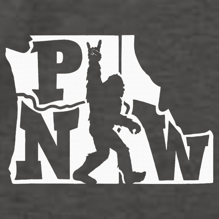 Bigfoot Rock And Roll Silhouette Pacific Northwest Sasquatch Vector Backpack