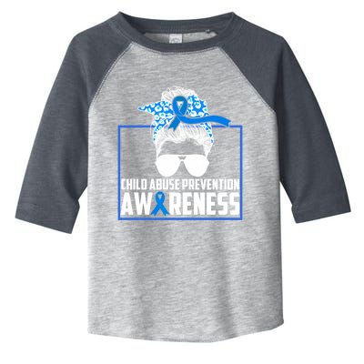 Blue Ribbon Abuse Awareness Month Prevention Support Great Gift Toddler Fine Jersey T-Shirt