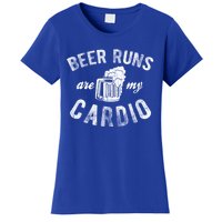 Beer Runs Are My Cardio Mug With Foam Graphic Gift Women's T-Shirt