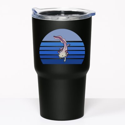 Blue Retro Axolotl Mexican Salamander Gift Lover Tumbler