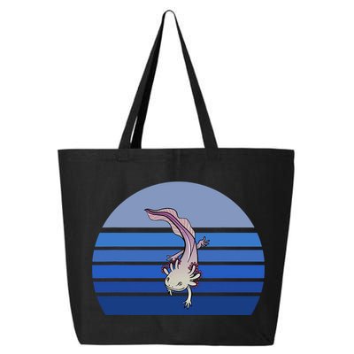 Blue Retro Axolotl Mexican Salamander Gift Lover 25L Jumbo Tote