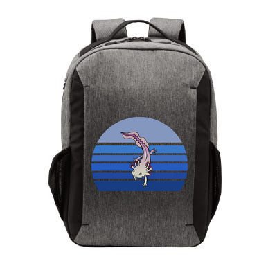 Blue Retro Axolotl Mexican Salamander Gift Lover Vector Backpack