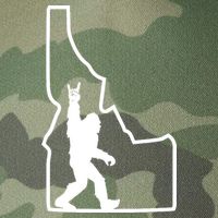 Bigfoot Rock And Roll Silhouette State Of Idaho Sasquatch Legacy Tie Dye Trucker Hat