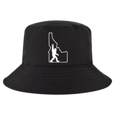 Bigfoot Rock And Roll Silhouette State Of Idaho Sasquatch Cool Comfort Performance Bucket Hat