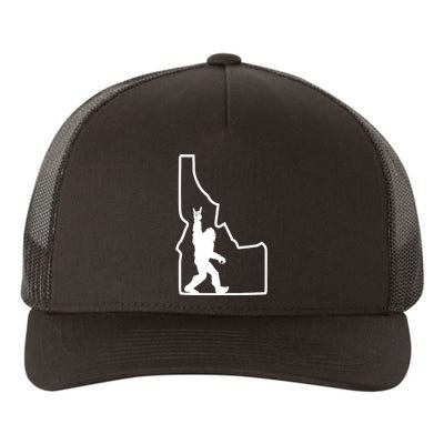 Bigfoot Rock And Roll Silhouette State Of Idaho Sasquatch Yupoong Adult 5-Panel Trucker Hat