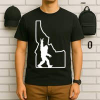 Bigfoot Rock And Roll Silhouette State Of Idaho Sasquatch T-Shirt