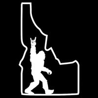 Bigfoot Rock And Roll Silhouette State Of Idaho Sasquatch T-Shirt