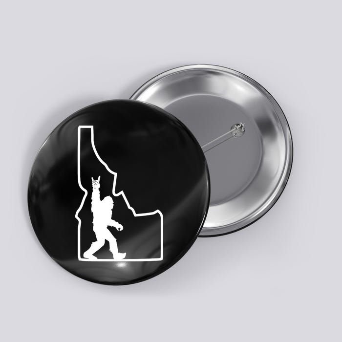 Bigfoot Rock And Roll Silhouette State Of Idaho Sasquatch Button
