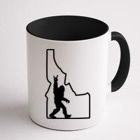Bigfoot Rock And Roll Silhouette State Of Idaho Sasquatch Mug