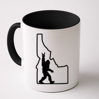 Bigfoot Rock And Roll Silhouette State Of Idaho Sasquatch Mug