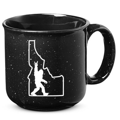 Bigfoot Rock And Roll Silhouette State Of Idaho Sasquatch 15oz Campfire Ceramic Mug
