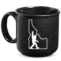 Bigfoot Rock And Roll Silhouette State Of Idaho Sasquatch 15oz Campfire Ceramic Mug