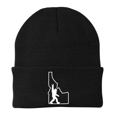 Bigfoot Rock And Roll Silhouette State Of Idaho Sasquatch Beanie
