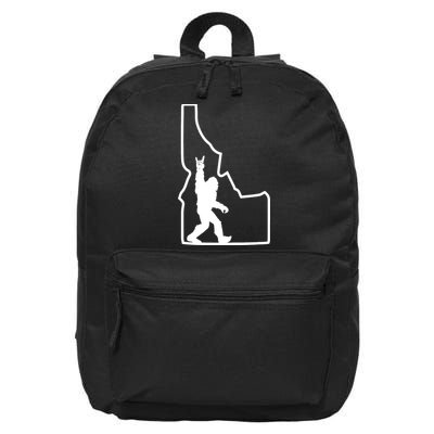 Bigfoot Rock And Roll Silhouette State Of Idaho Sasquatch 16 in Basic Backpack