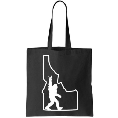 Bigfoot Rock And Roll Silhouette State Of Idaho Sasquatch Bag