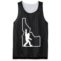 Bigfoot Rock And Roll Silhouette State Of Idaho Sasquatch Mesh Reversible Basketball Jersey Tank