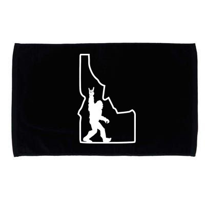 Bigfoot Rock And Roll Silhouette State Of Idaho Sasquatch Microfiber Hand Towel