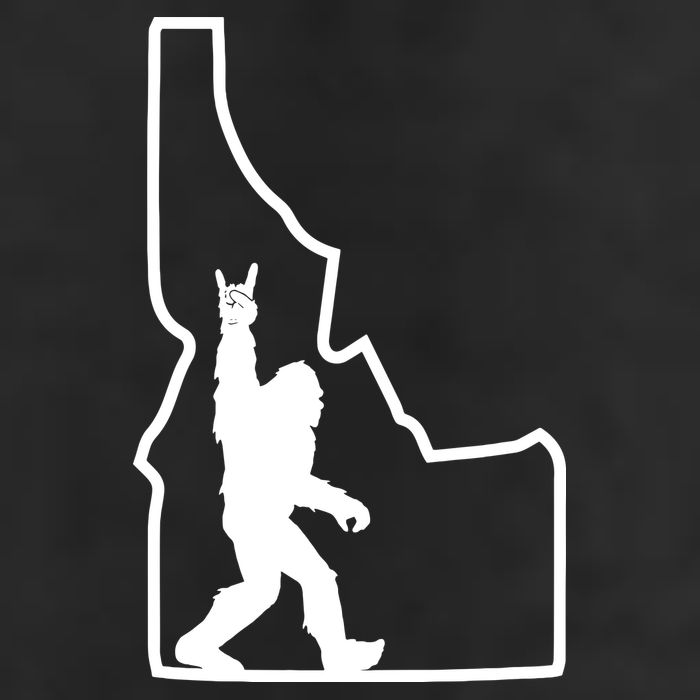 Bigfoot Rock And Roll Silhouette State Of Idaho Sasquatch Microfiber Hand Towel