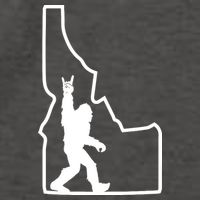 Bigfoot Rock And Roll Silhouette State Of Idaho Sasquatch Vector Backpack