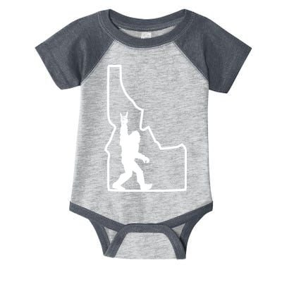 Bigfoot Rock And Roll Silhouette State Of Idaho Sasquatch Infant Baby Jersey Bodysuit