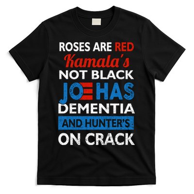 Biden Roses Are Red Kamalas Not Black Joe T-Shirt