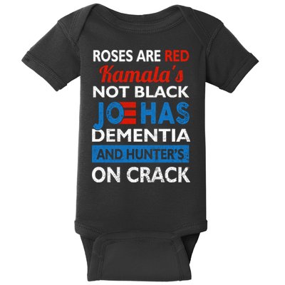 Biden Roses Are Red Kamalas Not Black Joe Baby Bodysuit