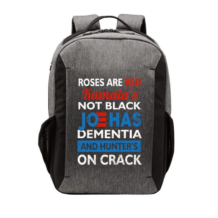 Biden Roses Are Red Kamalas Not Black Joe Vector Backpack