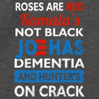 Biden Roses Are Red Kamalas Not Black Joe Vector Backpack
