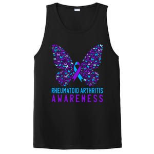 Butterfly Rheumatoid Arthritis Awareness Ra Ribbon Support PosiCharge Competitor Tank