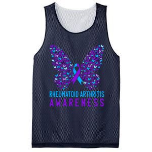 Butterfly Rheumatoid Arthritis Awareness Ra Ribbon Support Mesh Reversible Basketball Jersey Tank