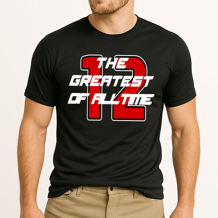 Brady 12 GOAT The Greatest Of All Time Performance Shirt