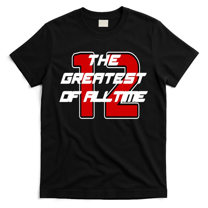 Brady 12 GOAT The Greatest Of All Time T-Shirt