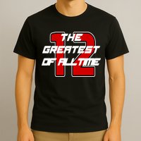 Brady 12 GOAT The Greatest Of All Time T-Shirt