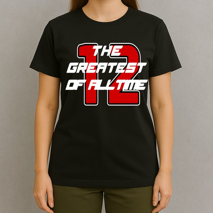 Brady 12 GOAT The Greatest Of All Time T-Shirt