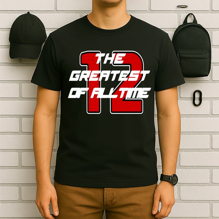 Brady 12 GOAT The Greatest Of All Time T-Shirt