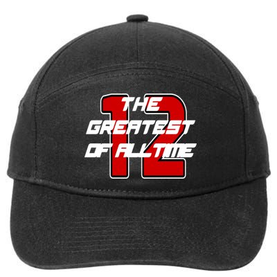 Brady 12 GOAT The Greatest Of All Time 7-Panel Snapback Hat