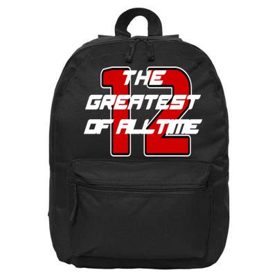 Brady 12 GOAT The Greatest Of All Time 16 in Basic Backpack
