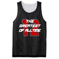 Brady 12 GOAT The Greatest Of All Time Mesh Reversible Basketball Jersey Tank