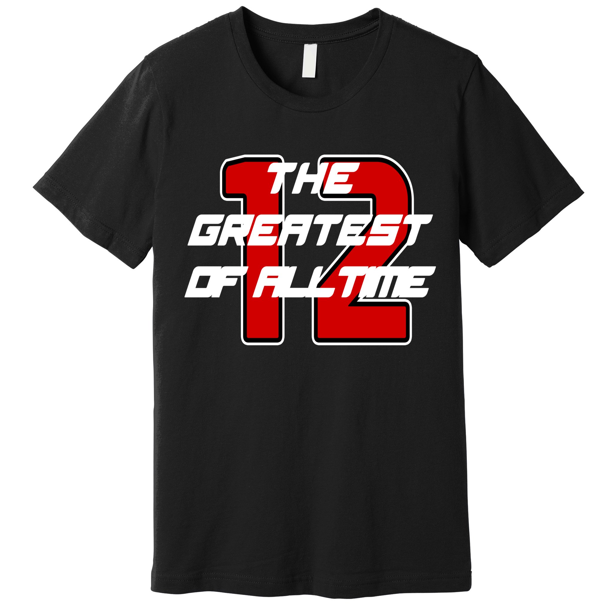 Brady 12 GOAT The Greatest Of All Time Premium T-Shirt