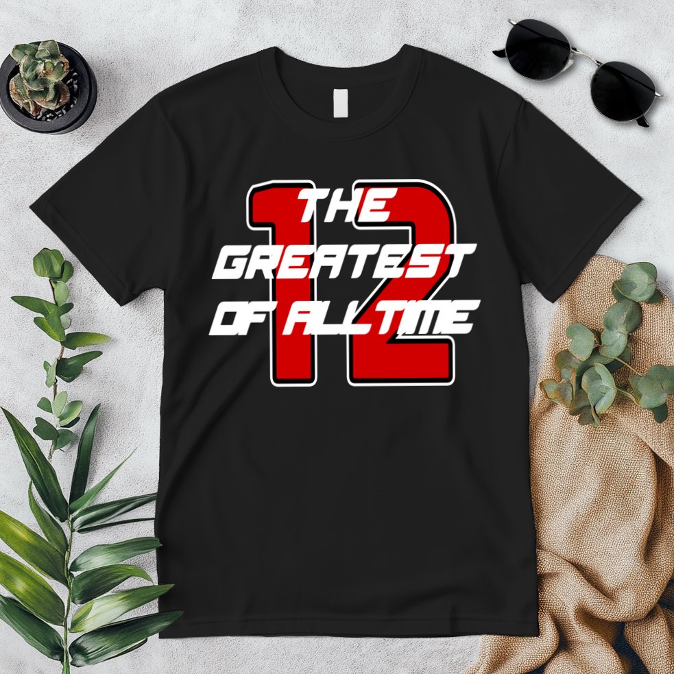 Brady 12 GOAT The Greatest Of All Time Premium T-Shirt