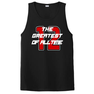 Brady 12 GOAT The Greatest Of All Time PosiCharge Competitor Tank