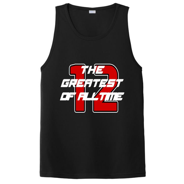 Brady 12 GOAT The Greatest Of All Time PosiCharge Competitor Tank